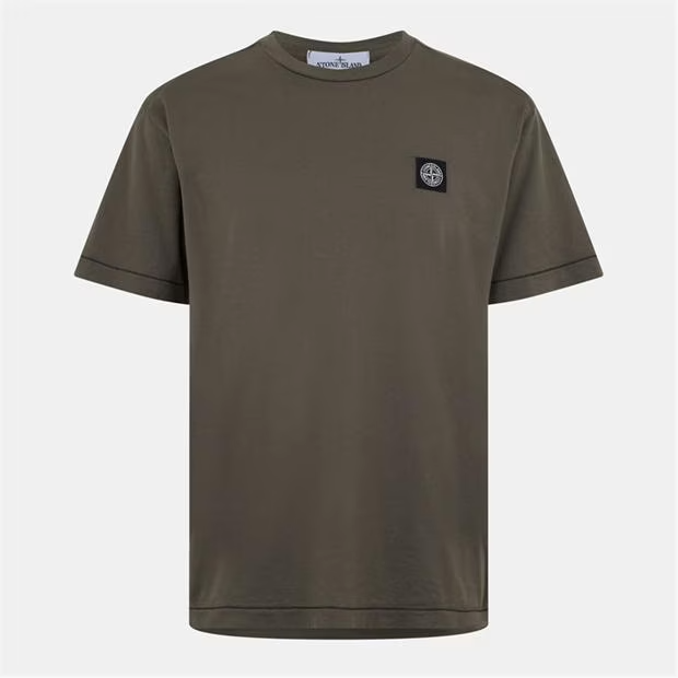 Stone Island Patch T Shirt Khaki