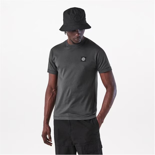 Stone Island Patch T Shirt Piombo