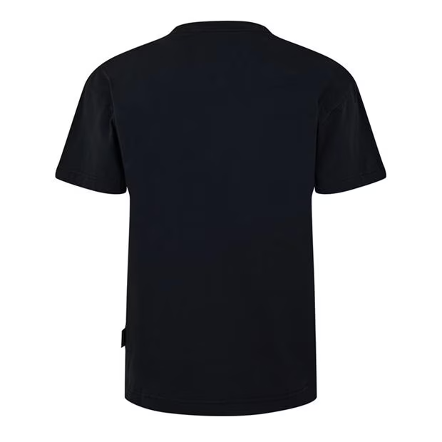 Palm Angels Curved Logo T Shirt Black Palm Angels