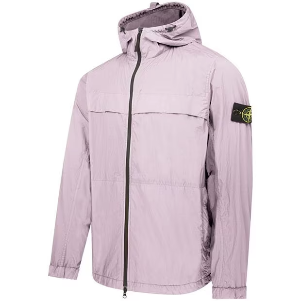 Stone Island Crinkle Rep Hooded Jacket Rosa Stone Island
