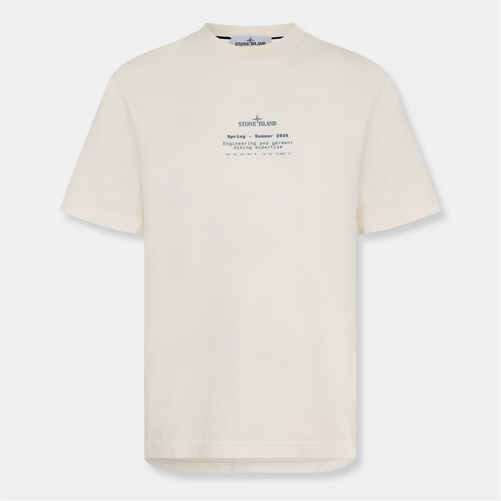 STONE ISLAND Stone Print T-Shirt Ivory
