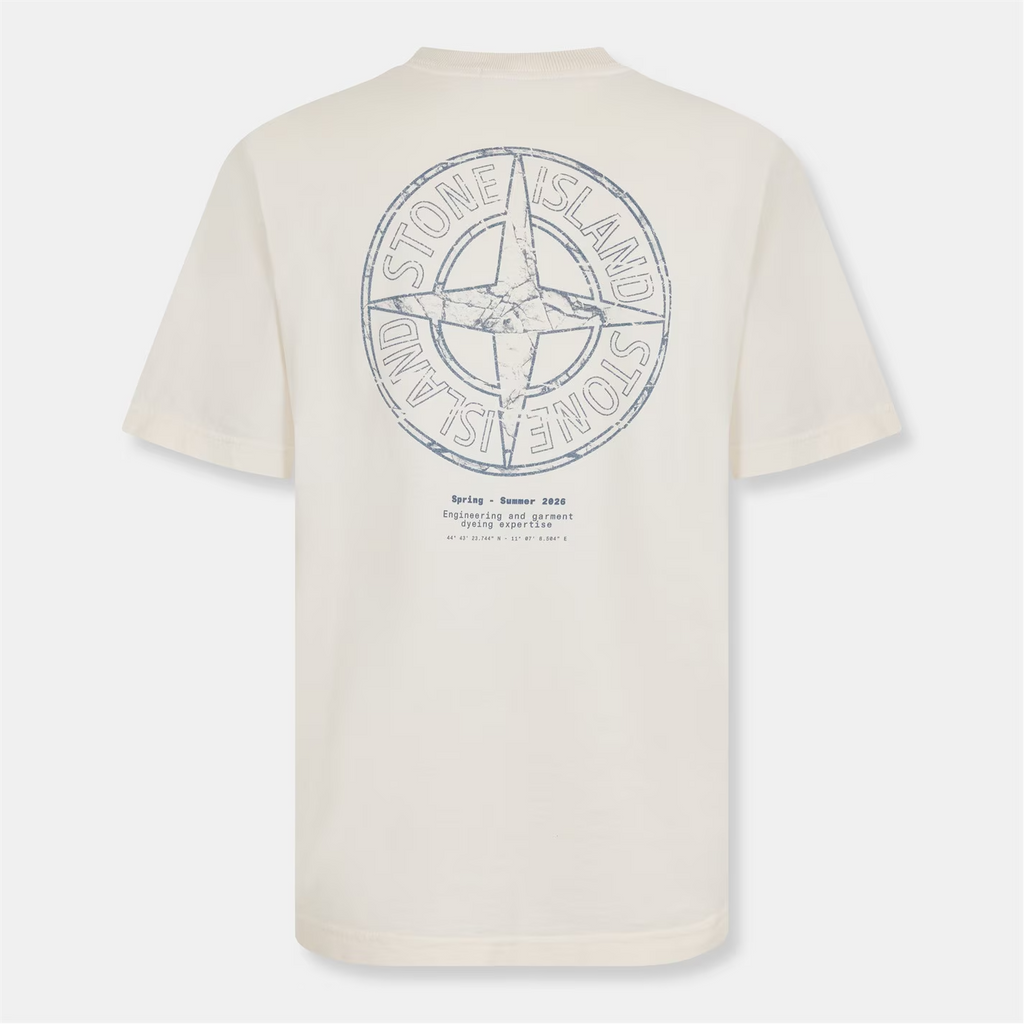 STONE ISLAND Stone Print T-Shirt Ivory