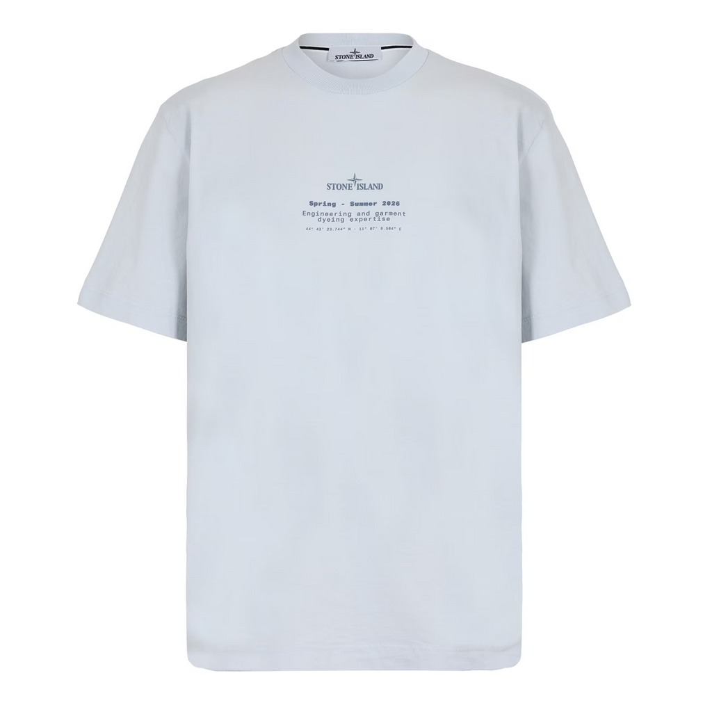 STONE ISLAND Stone Print T-Shirt Sky Blue