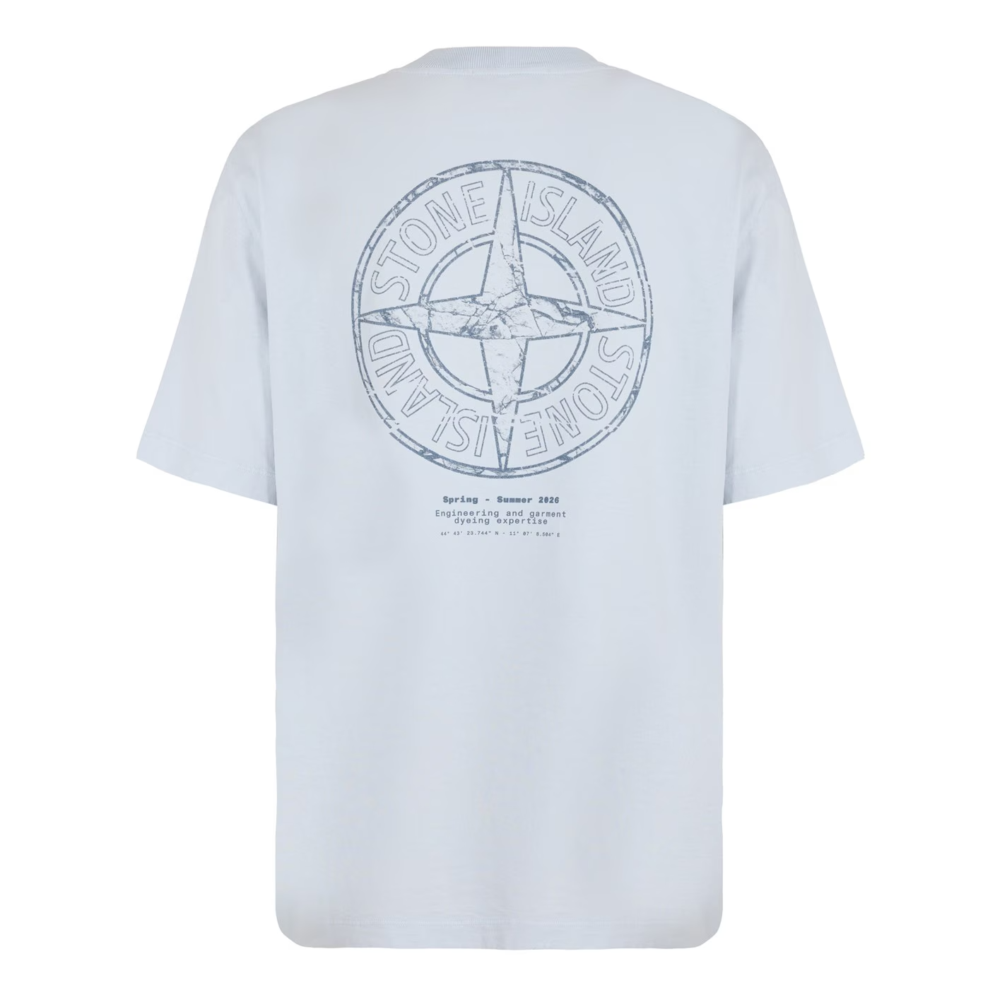 STONE ISLAND Stone Print T-Shirt Sky Blue
