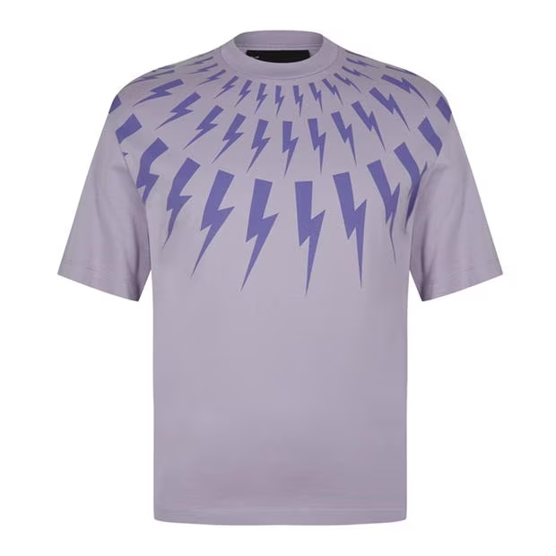 Neil Barrett Classic Lightning T-Shirt Lilac Neil Barrett