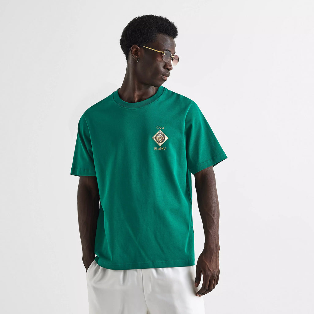 CASABLANCA Turntable T-Shirt Green