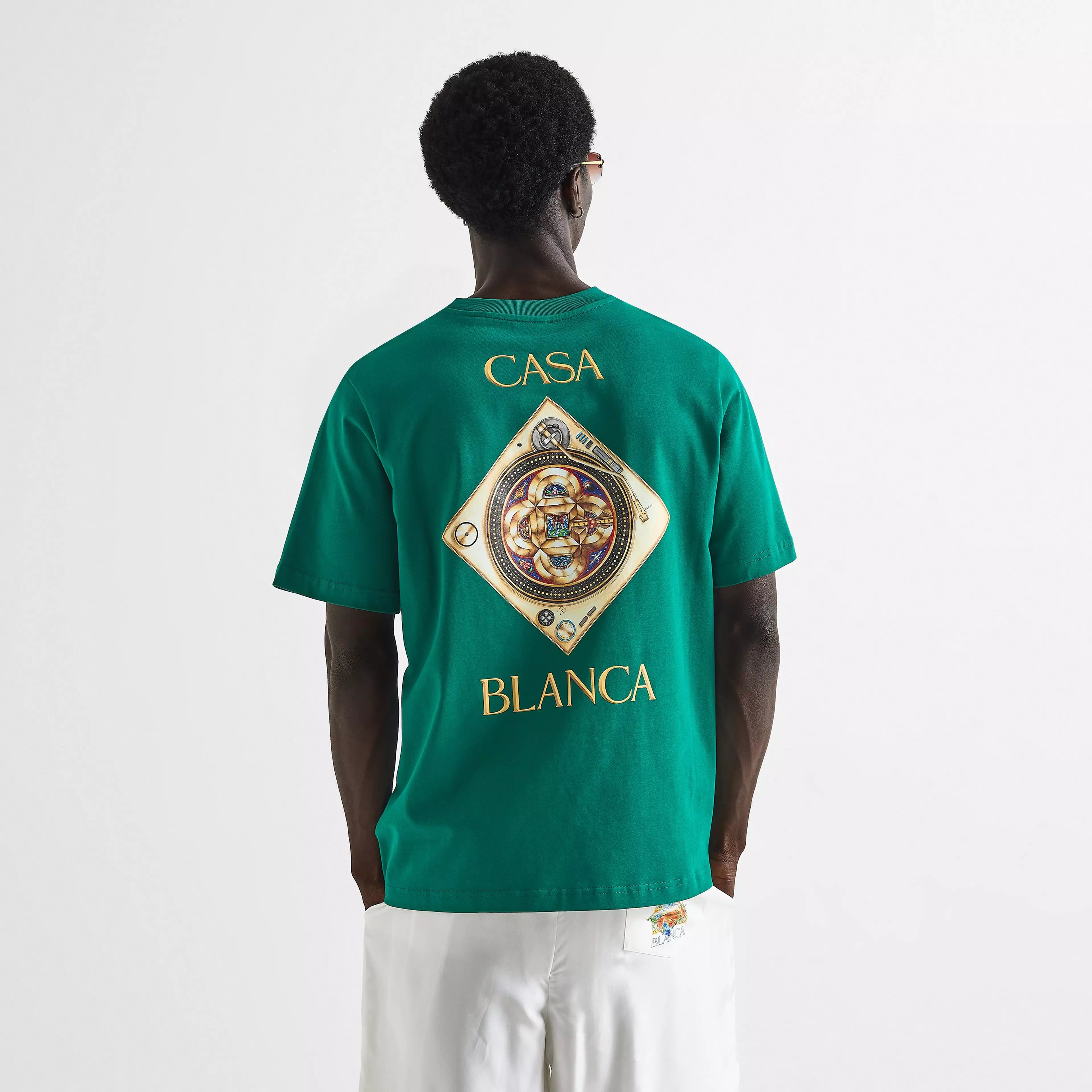 CASABLANCA Turntable T-Shirt Green