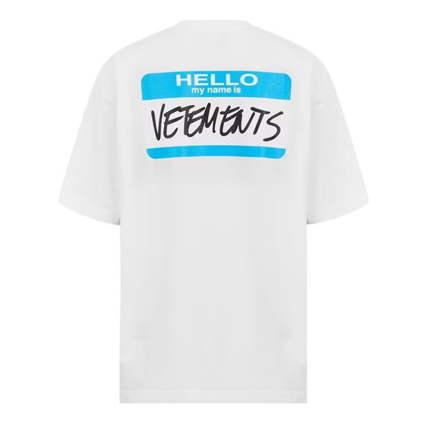 Vetements Vete Name T Shirt White Vetements