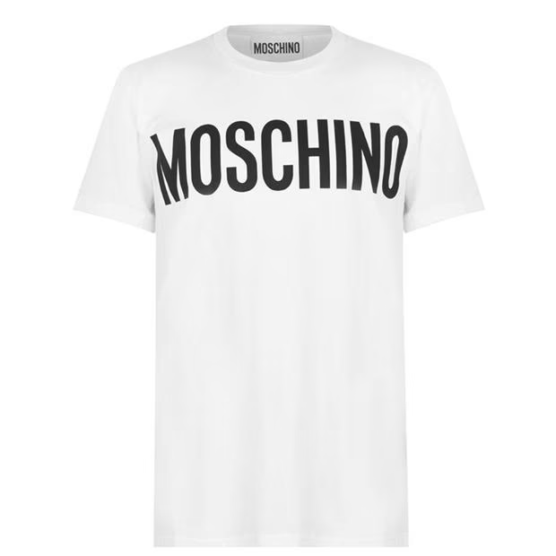 Moschino Logo T Shirt White Moschino