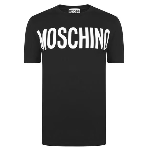 Moschino Logo T Shirt Black Moschino