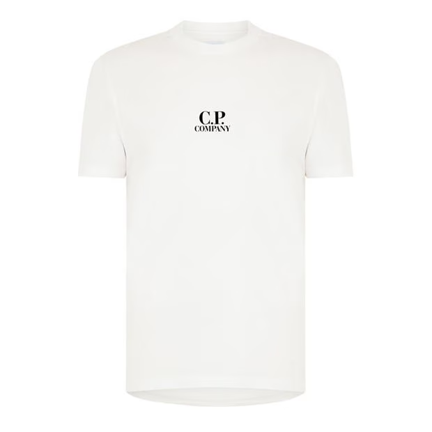CP Company Print Logo T Shirt White
