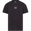 CP Company Print Logo T Shirt Black CP Company