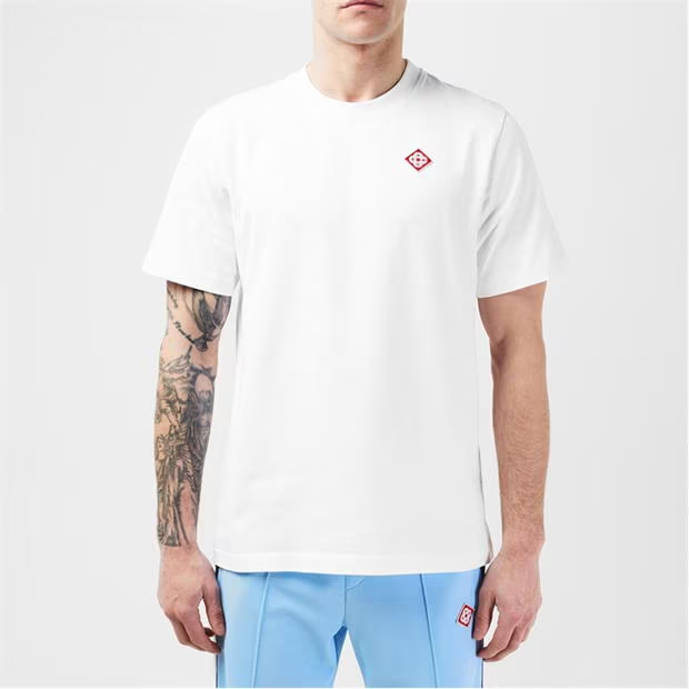 Casablanca Chest Logo T Shirt White