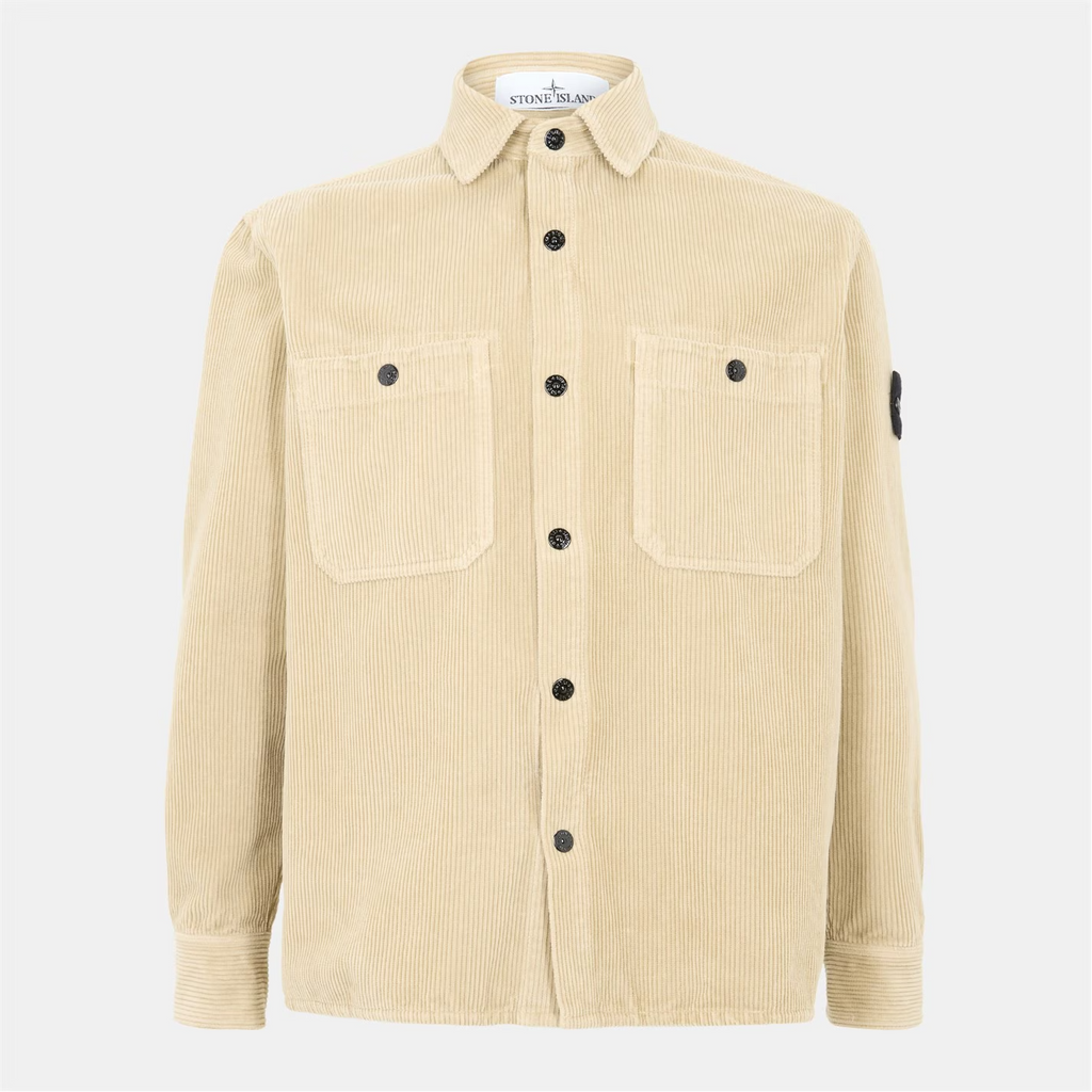 Stone Island Cord Overshirt Deserto