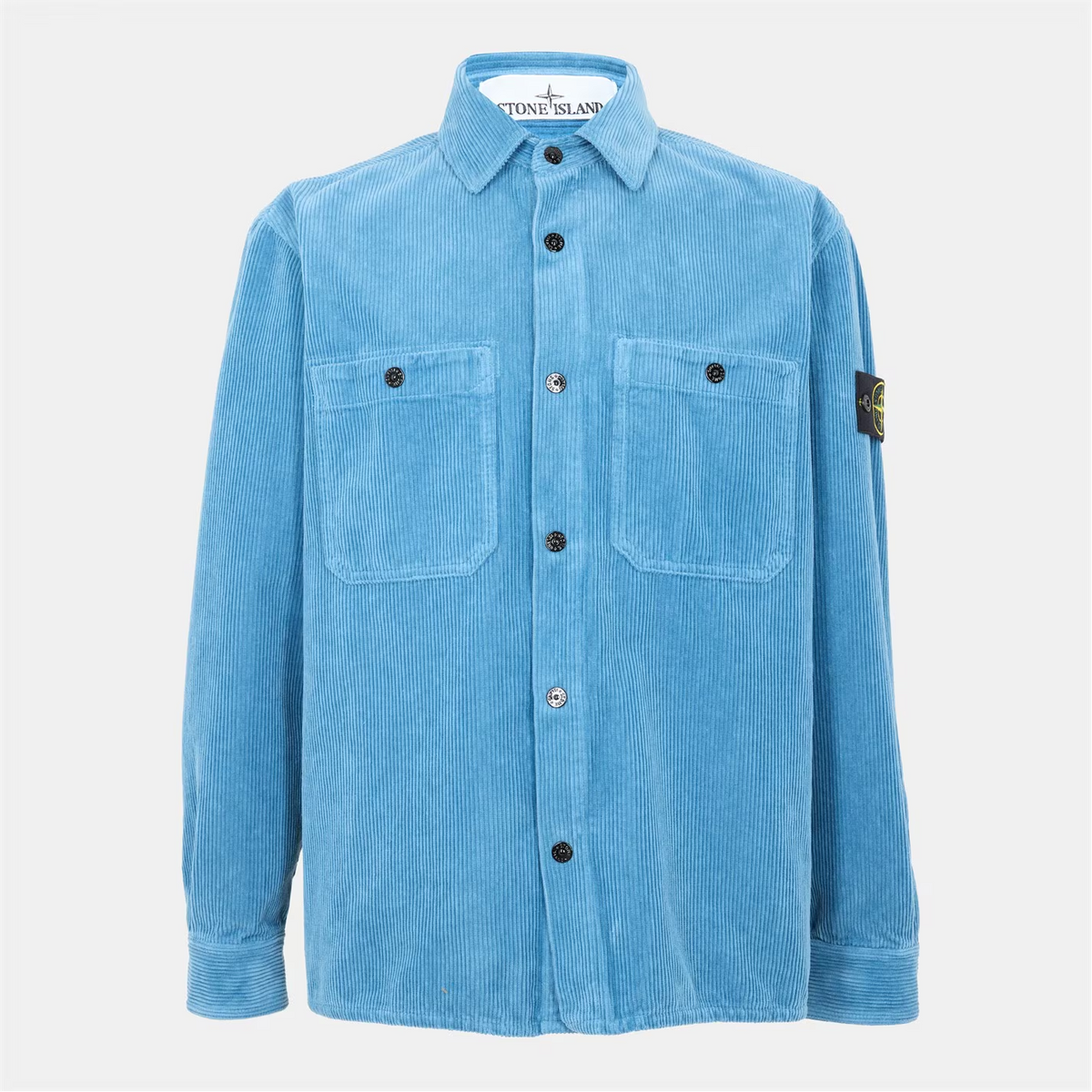 Stone Island Cord Overshirt Blue
