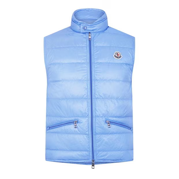 Moncler. Gui Down Gilet Sky Blue