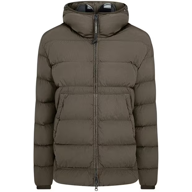 CP Company Goggle Down Jacket Walnut