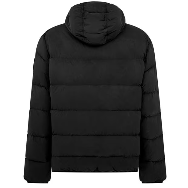 STONE ISLAND Hooded Down Jacket Black
