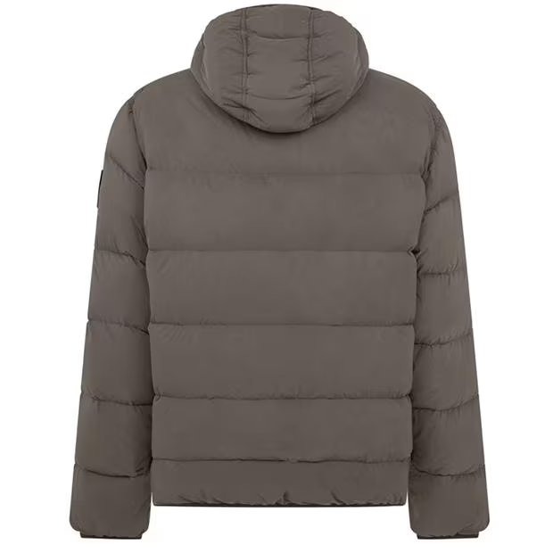 STONE ISLAND Hooded Down Jacket Walnut