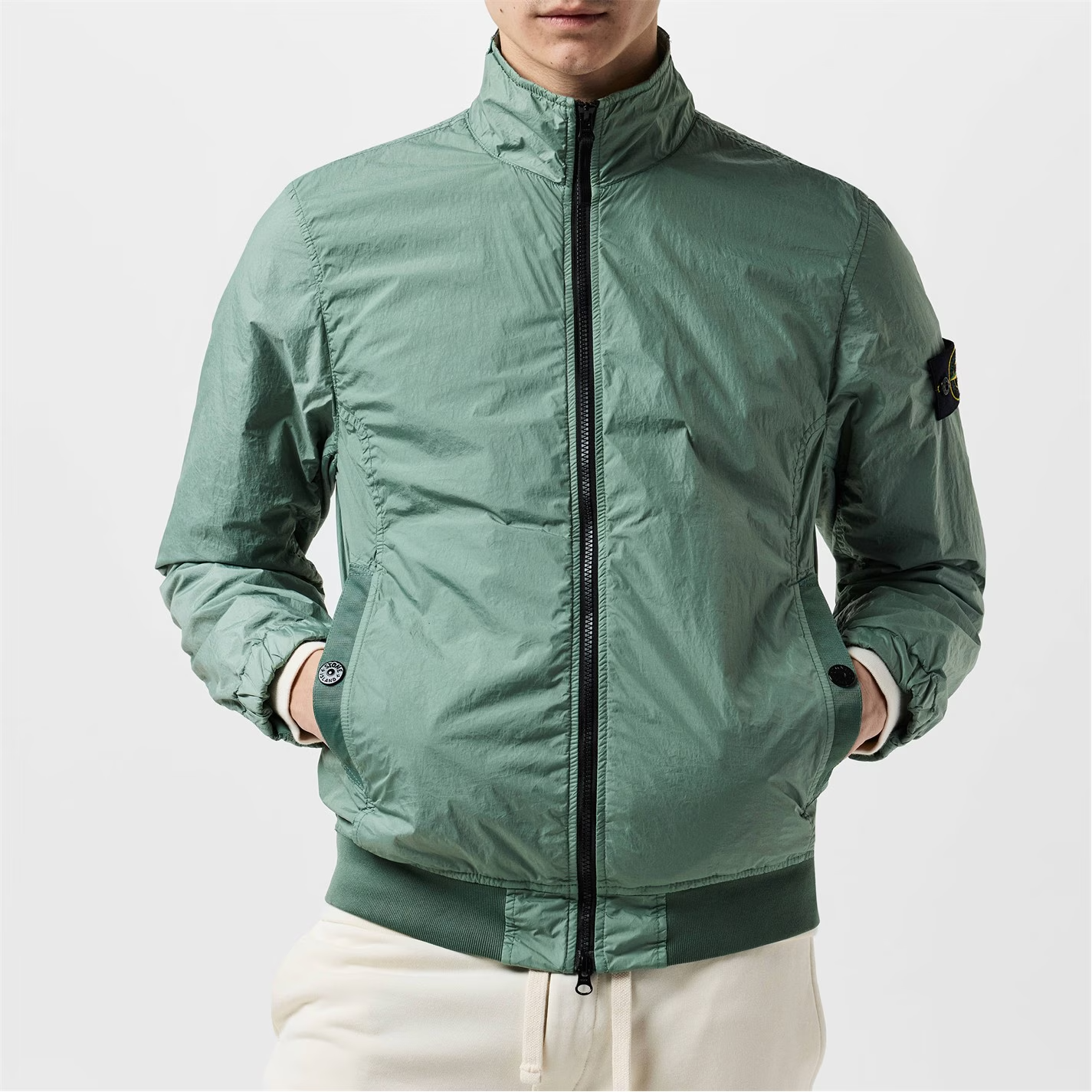 Stone Island Crinkle Rep Jacket Lime