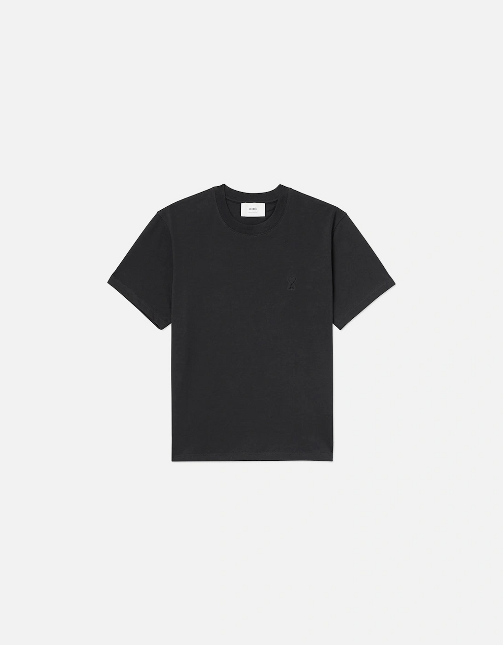 Ami Paris Embossed Logo T Shirt Black