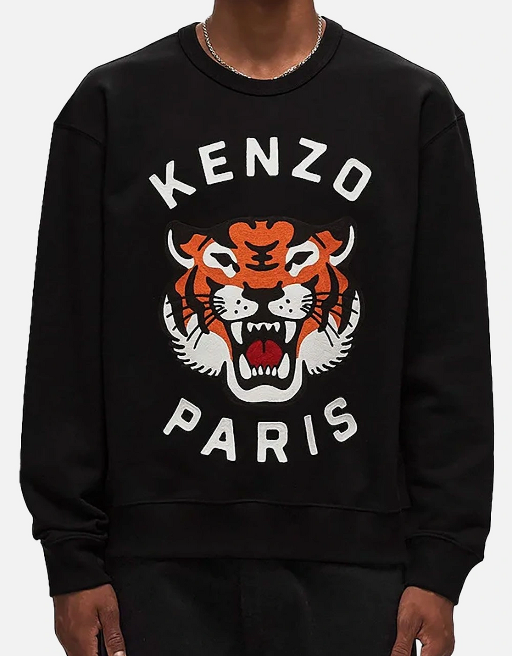 Kenzo Lucky Tiger Relaxed Sweatshirt Black