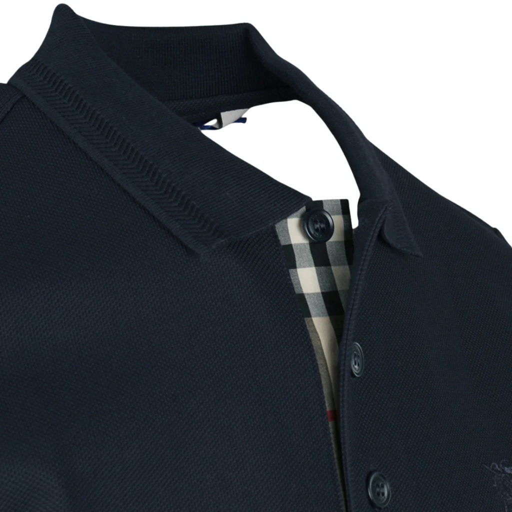 Burberry Fawn Logo Polo Blue