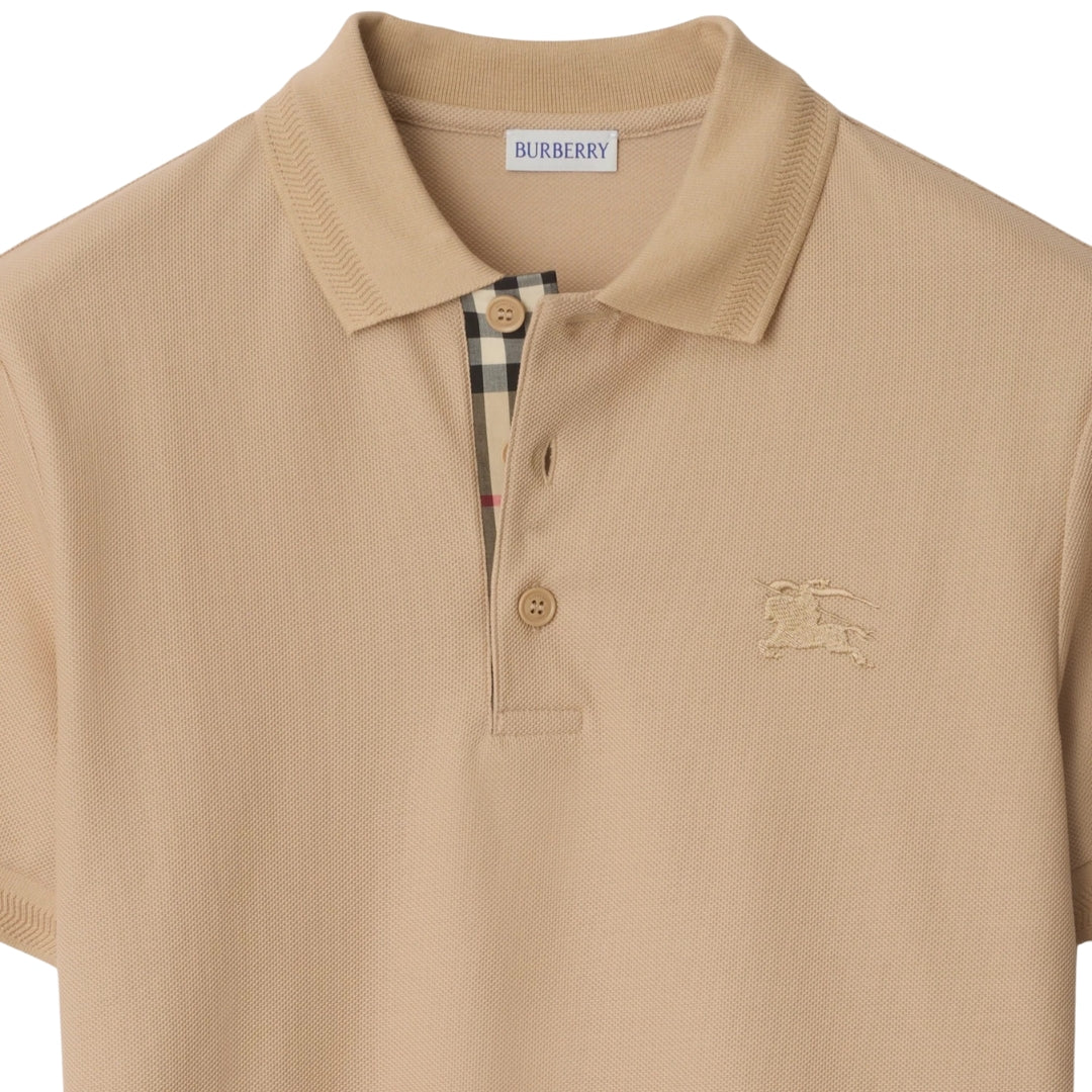 Burberry Fawn Logo Polo Beige