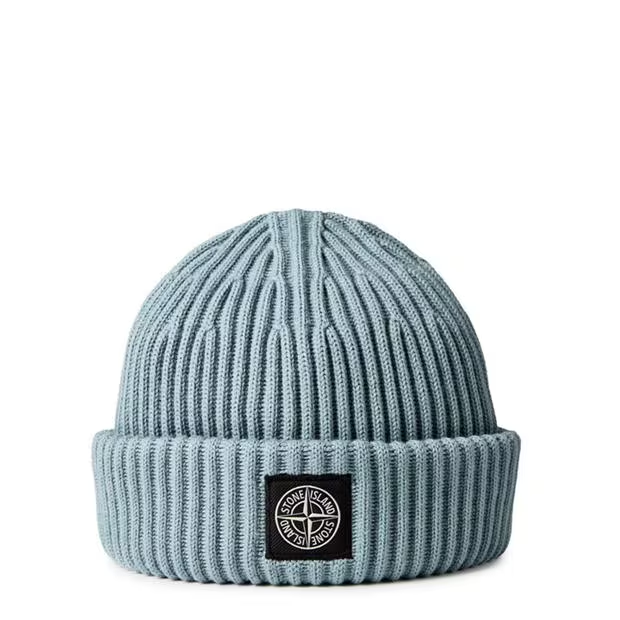 Stone Island Wool Hat Grig Verd