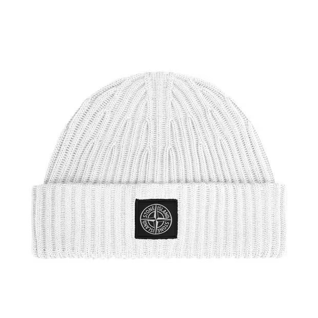 Stone Island Wool Hat White Stone Island