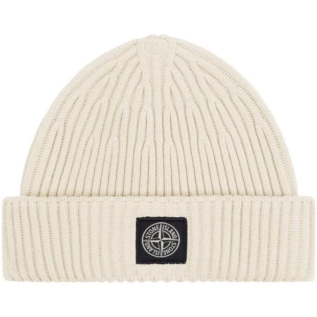 Stone Island Wool Hat Cream Stone Island