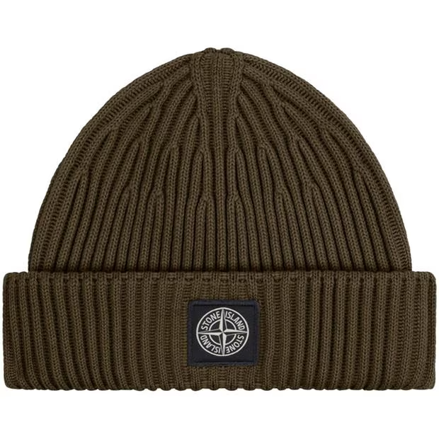 Stone Island Wool Hat Olive Stone Island