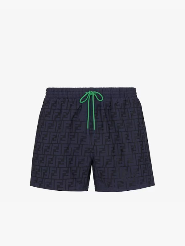 Fendi FF Logo Swim Shorts Navy Fendi