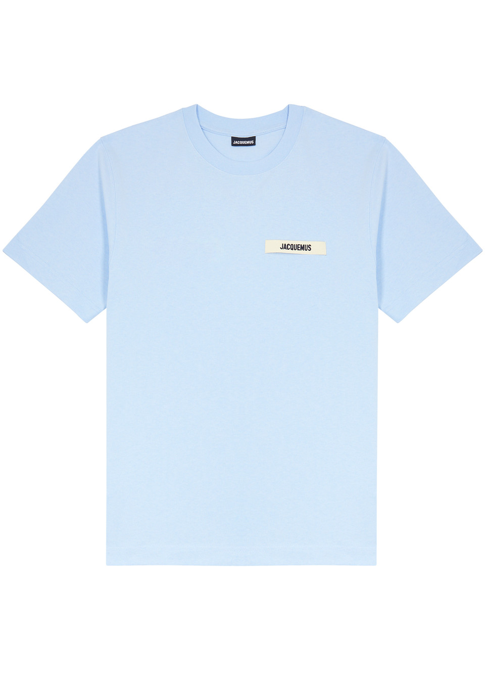 Jacquemus The Gros Grain Logo T Shirt Sky Blue