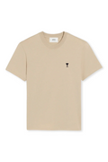 Ami Paris 'Ami De Coeur' Heart T-Shirt Creme