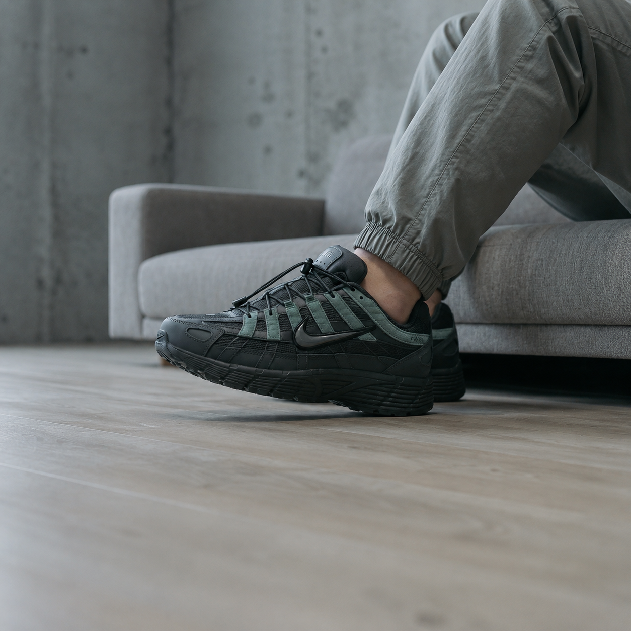 Nike P-6000 Anthracite Clay Green