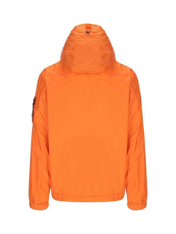 Stone Island Crinkle Rep Hooded Jacket Orange Stone Island
