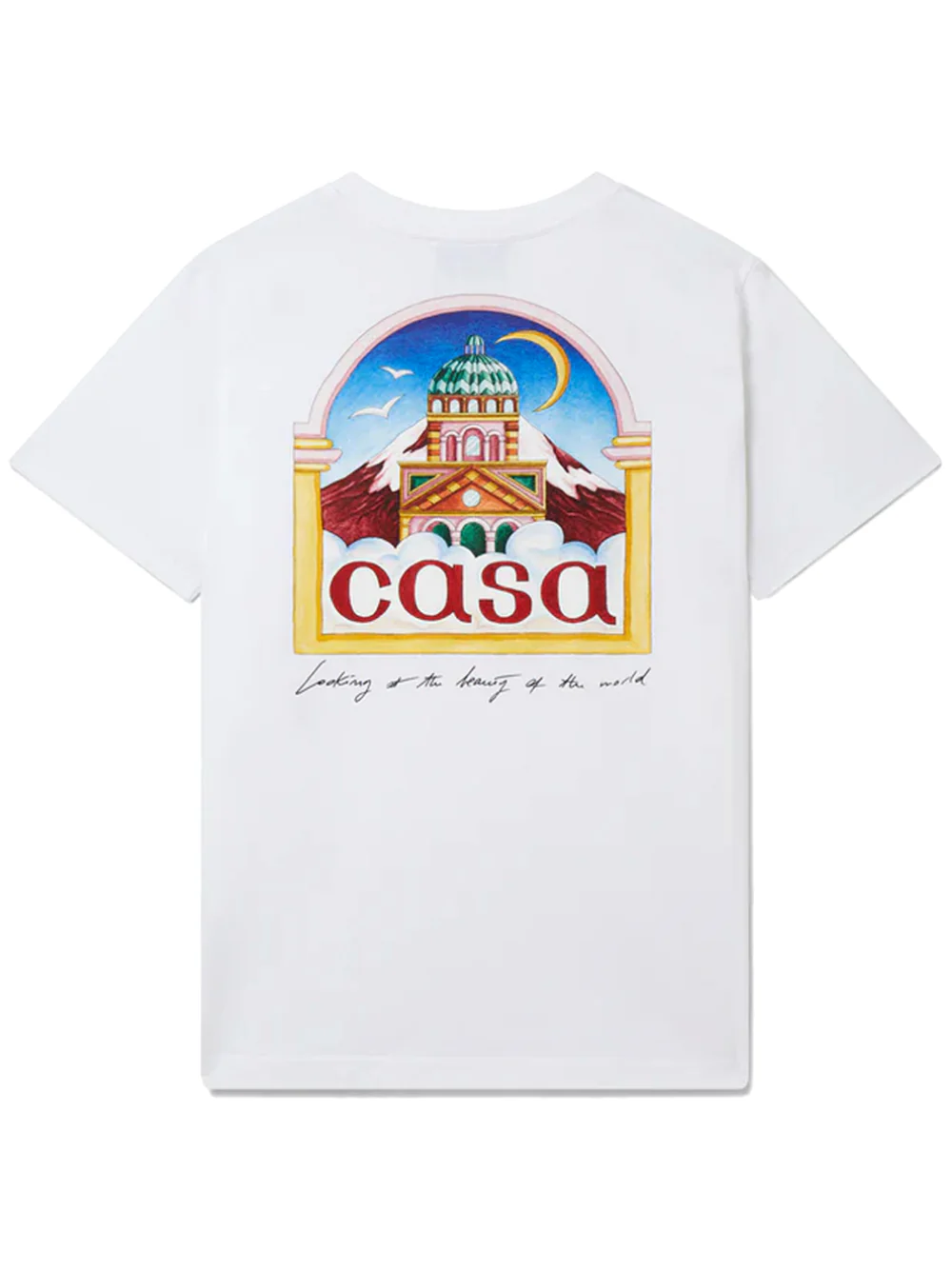 CASABLANCA VUE DE L'ARCHE T-SHIRT WHITE Casablanca