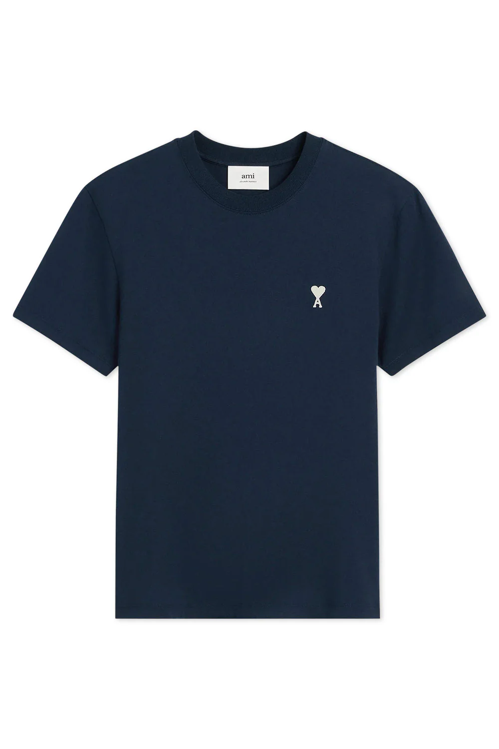 Ami Paris 'Ami De Coeur' Black Heart T-Shirt Navy