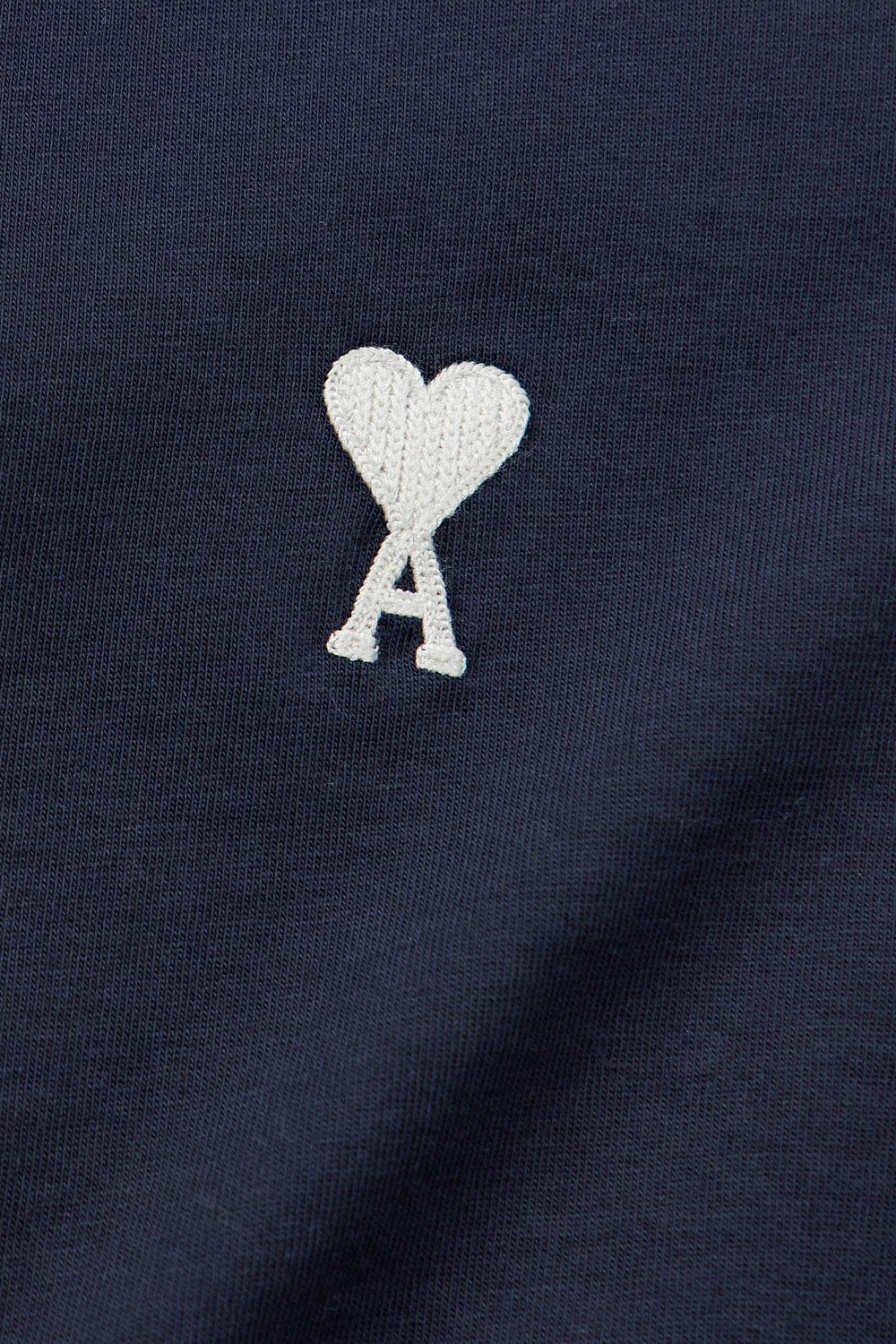 Ami Paris 'Ami De Coeur' Black Heart T-Shirt Navy