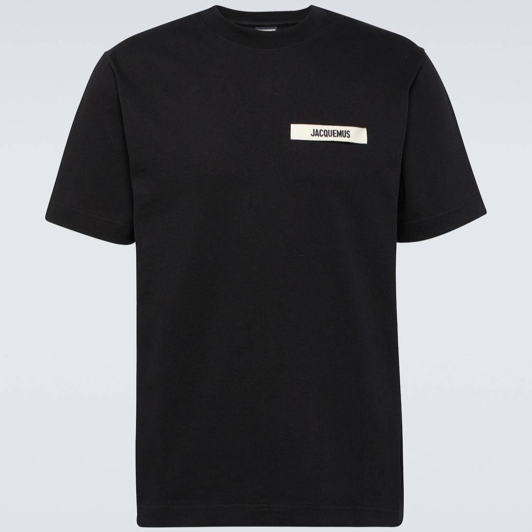 Jacquemus The Gros Grain Logo T Shirt Black