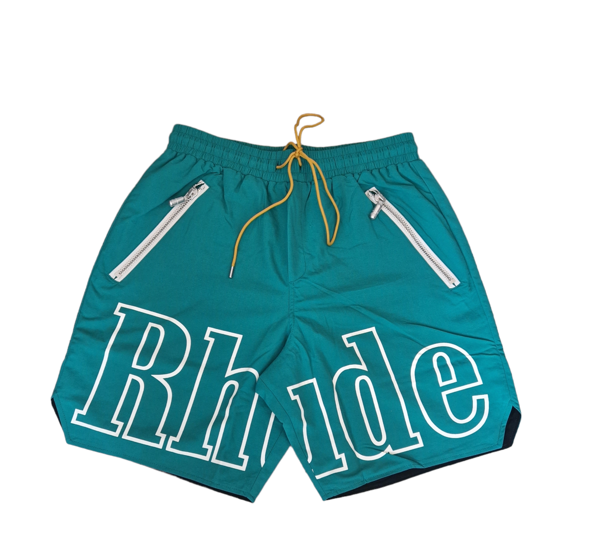 Rhude Logo Shorts Green Rhude