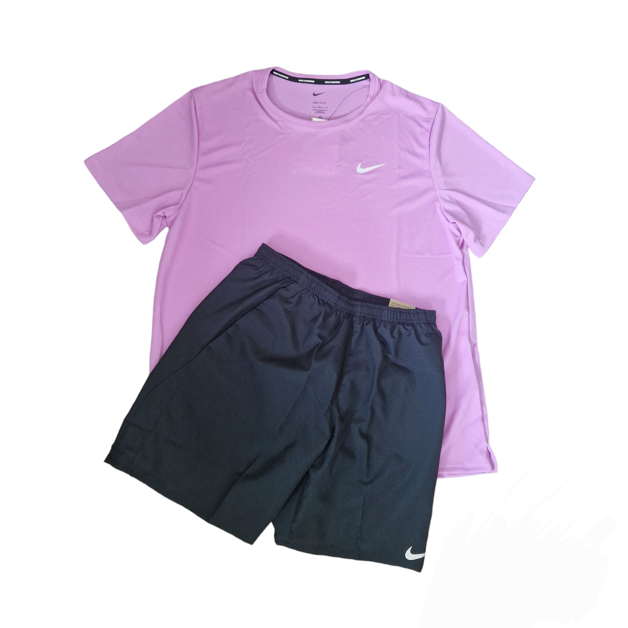 Nike Dri Fit Shorts Set Black/Pink Nike