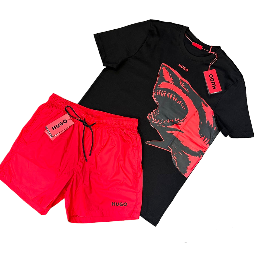 Hugo Boss Shark Logo Shorts Set Hugo Boss