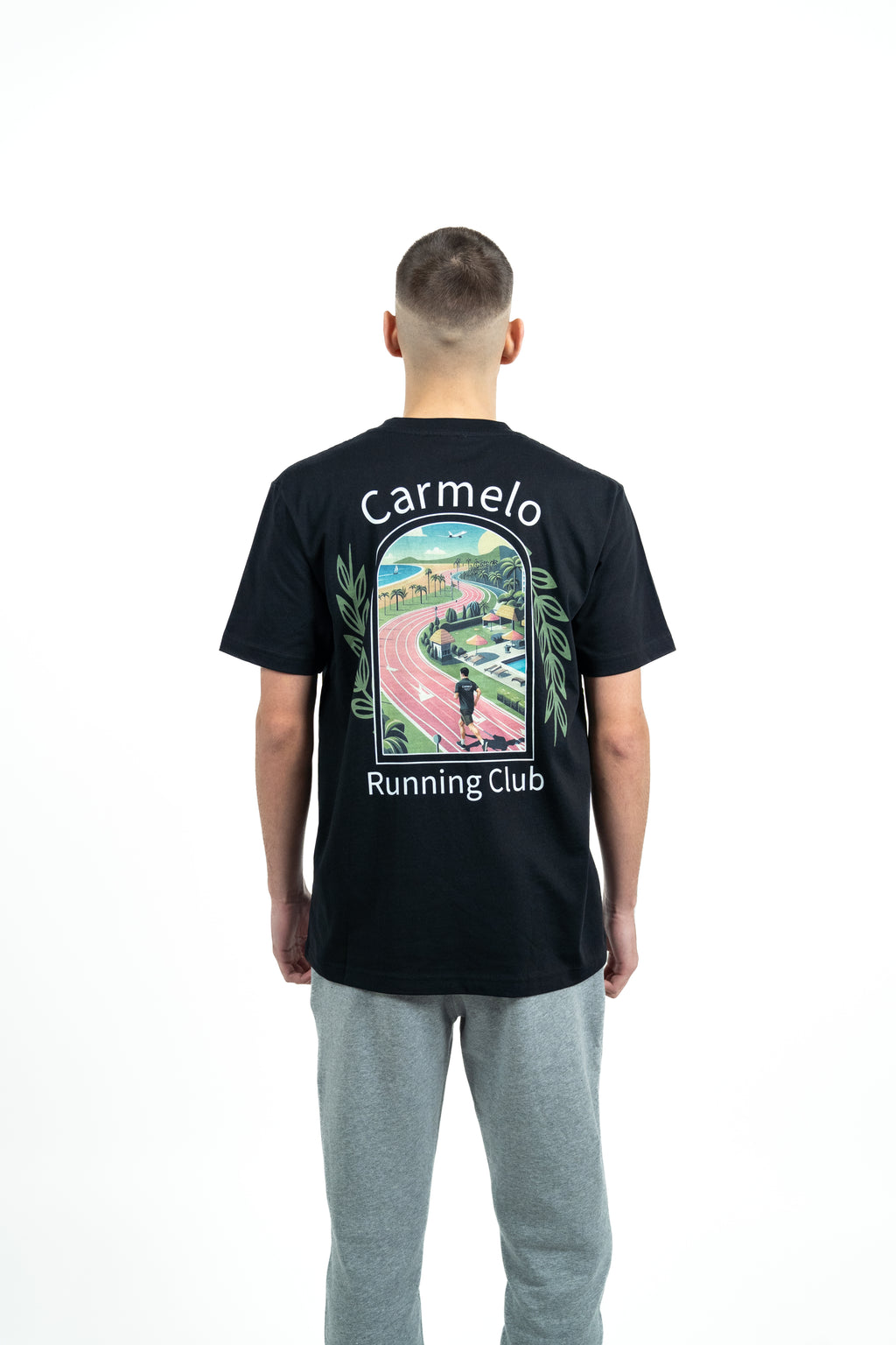 CARMELO PACE RUNNING CLUB T SHIRT BLACK