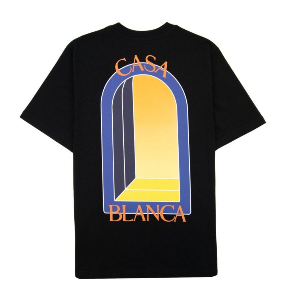 Casablanca Mirror T Shirt Black Casablanca
