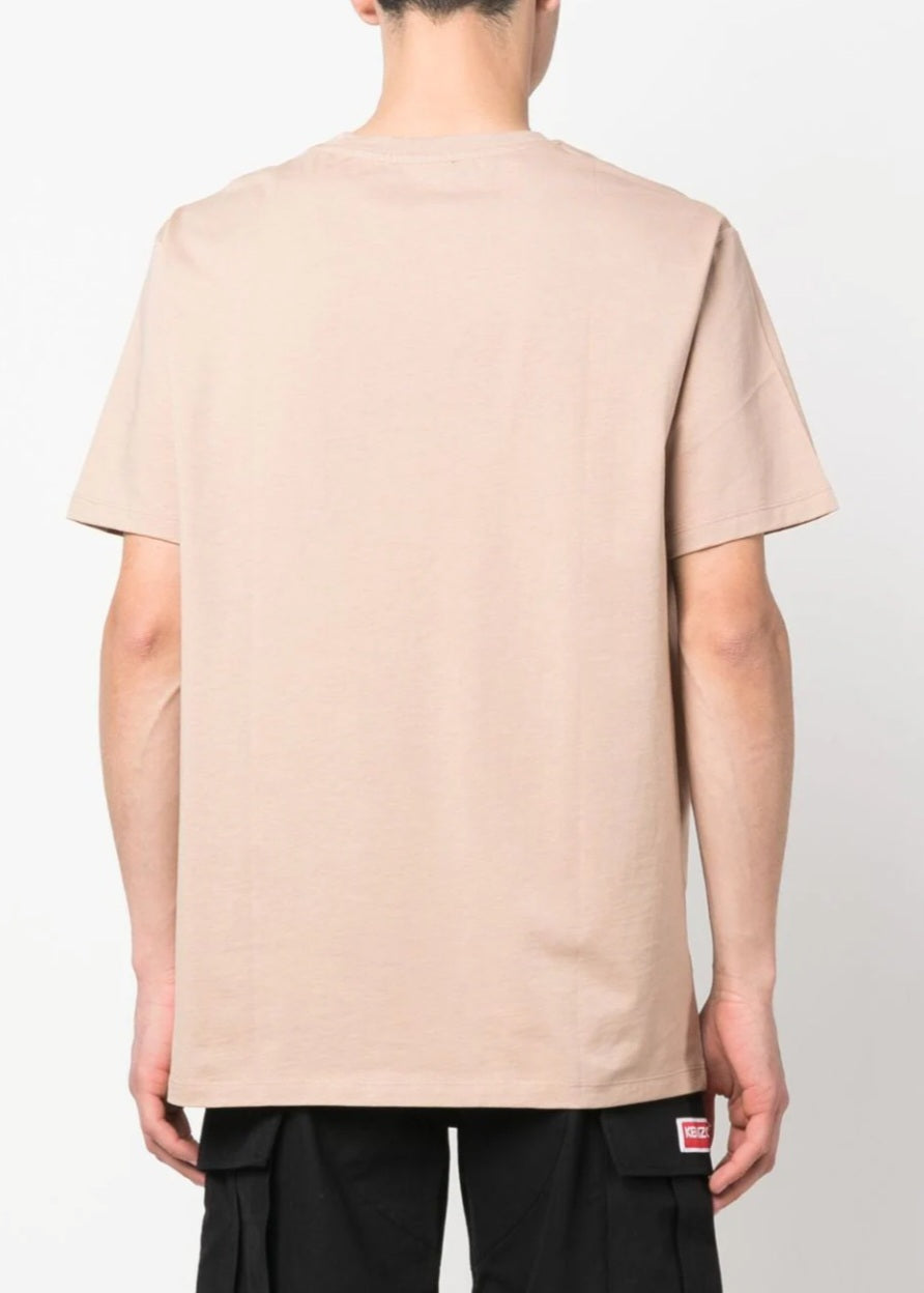 Balmain Embossed Logo t Shirt Sand Balmain