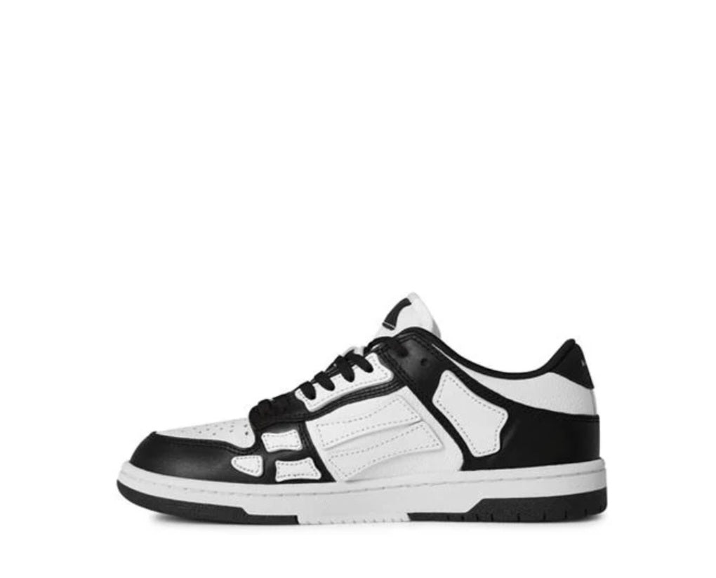 AMIRI SKELETON TOP LOW TRAINERS BLACK/WHITE Amiri