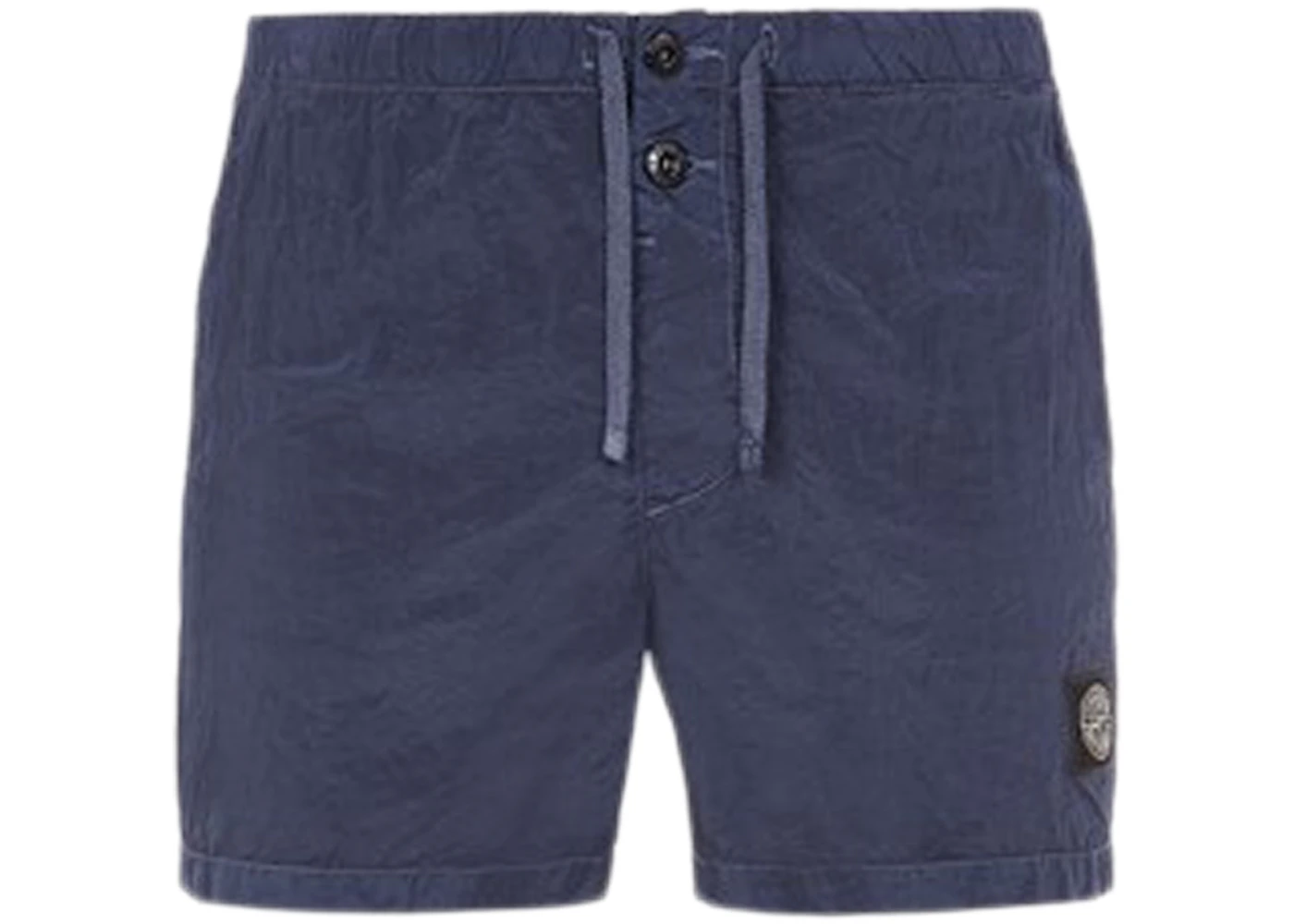 Stone Island Button Swim Shorts Navy Stone Island