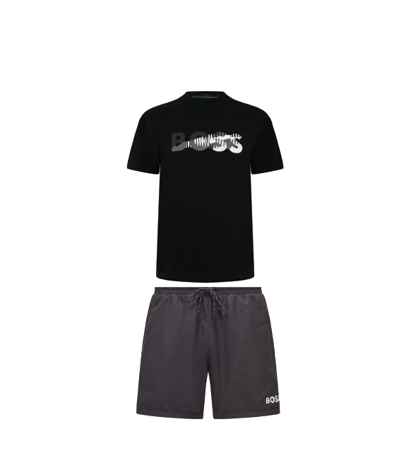 Hugo Boss Half Logo Set Black Hugo Boss
